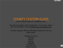 Tablet Screenshot of countycustomglass.com